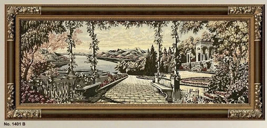 لوحة غوبلان فاخرة - كبيرة - بني