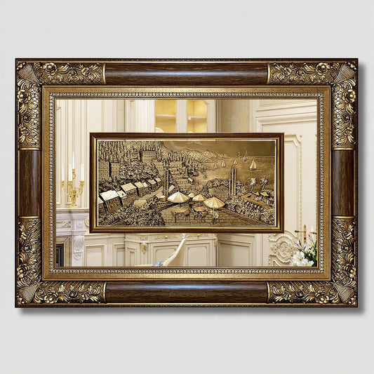 منظر طبيعي فاخر - مظلات - بني - Azizi Design - عزيزي ديزين