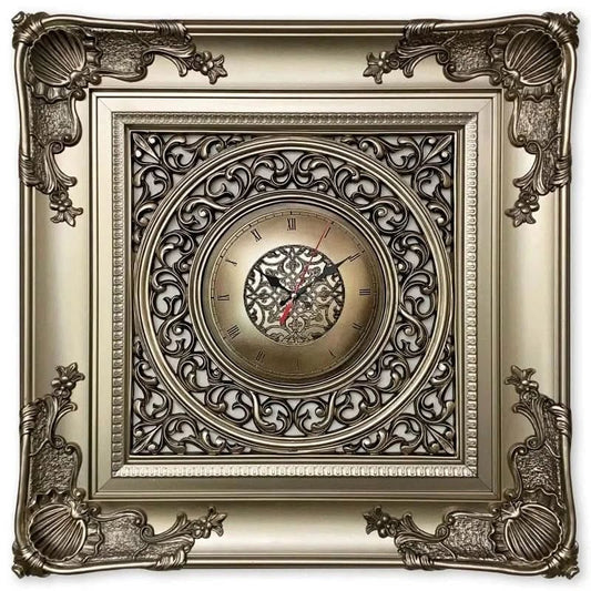 ساعة فاخرة - كبيرة - فضي - Azizi Design - عزيزي ديزين