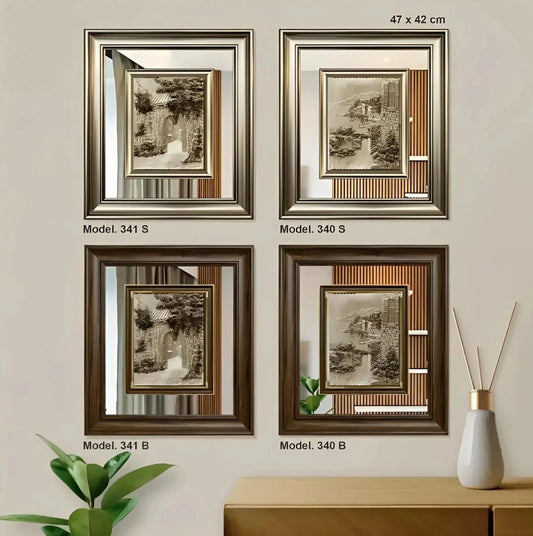 منظر طبيعي بارز - نحت - فضي