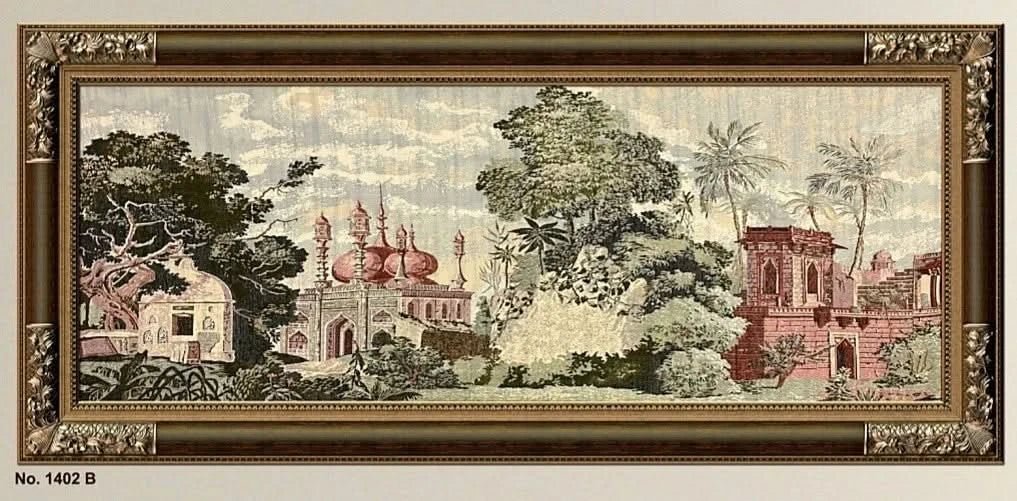 لوحة غوبلان فاخرة - كبيرة - بني - Azizi Design - عزيزي ديزين