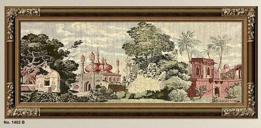 لوحة غوبلان فاخرة - كبيرة - بني - Azizi Design - عزيزي ديزين