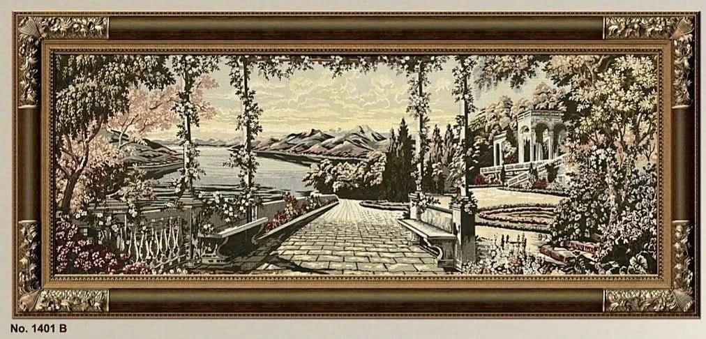 لوحة غوبلان فاخرة - كبيرة - بني - Azizi Design - عزيزي ديزين