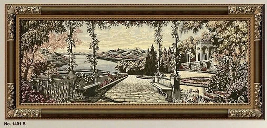 لوحة غوبلان فاخرة - كبيرة - بني - Azizi Design - عزيزي ديزين