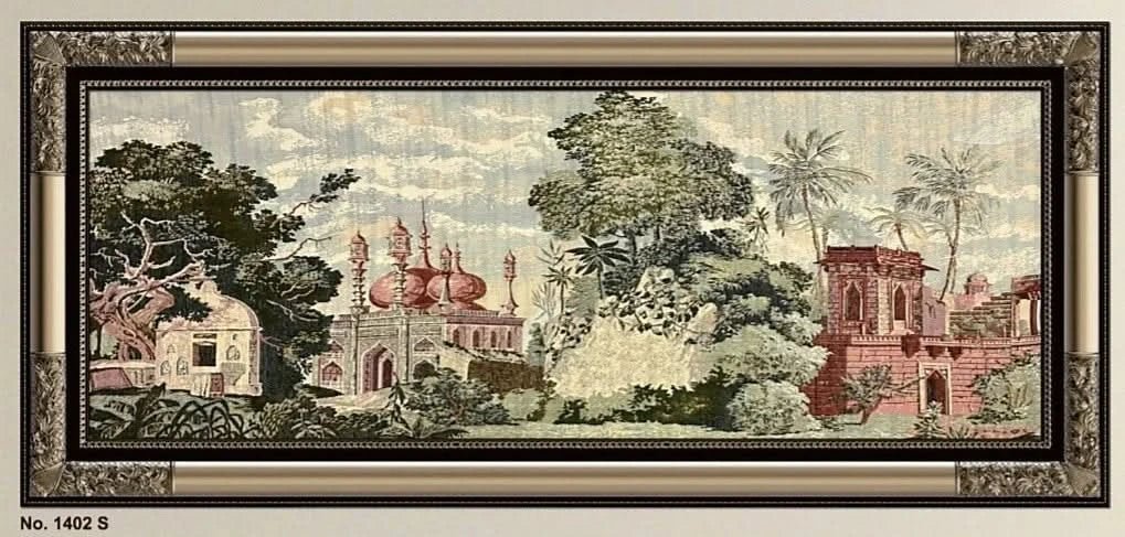 لوحة غوبلان فاخرة - كبيرة - فضي - Azizi Design - عزيزي ديزين