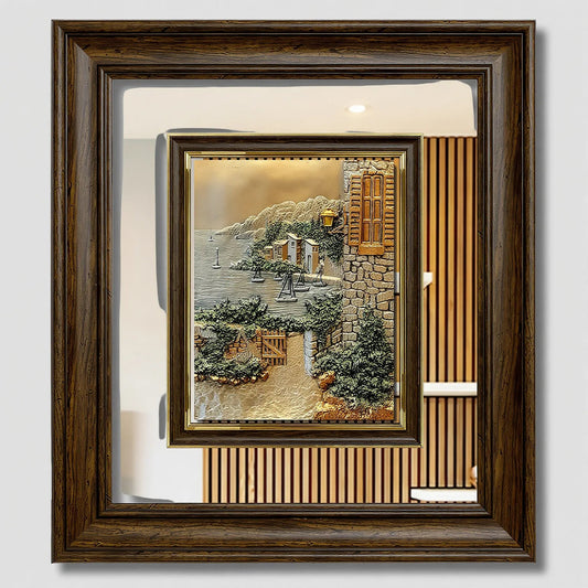 منظر طبيعي بارز - بيت ريفي - بني - Azizi Design - عزيزي ديزين