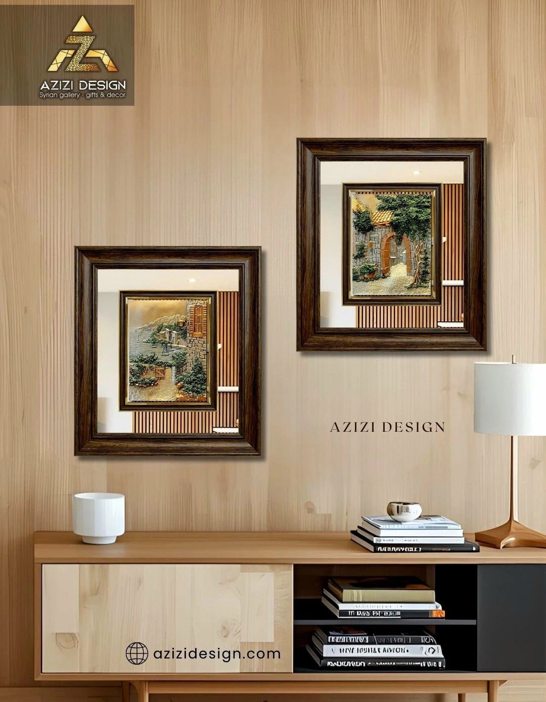 منظر طبيعي بارز - حارة - بني - Azizi Design - عزيزي ديزين