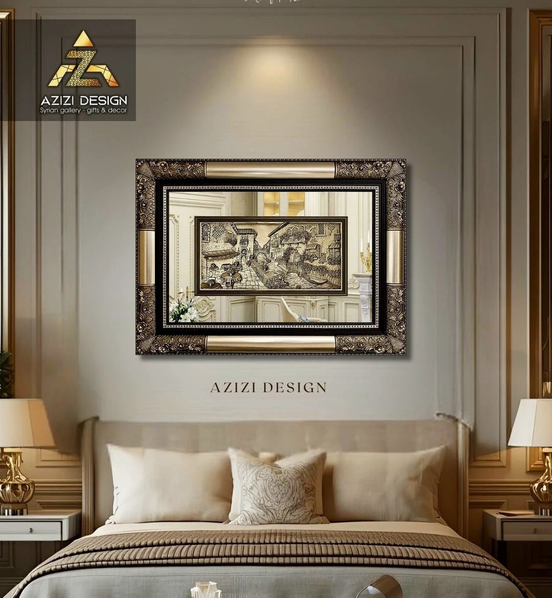 منظر طبيعي فاخر - فينسيا - فضي - Azizi Design - عزيزي ديزين