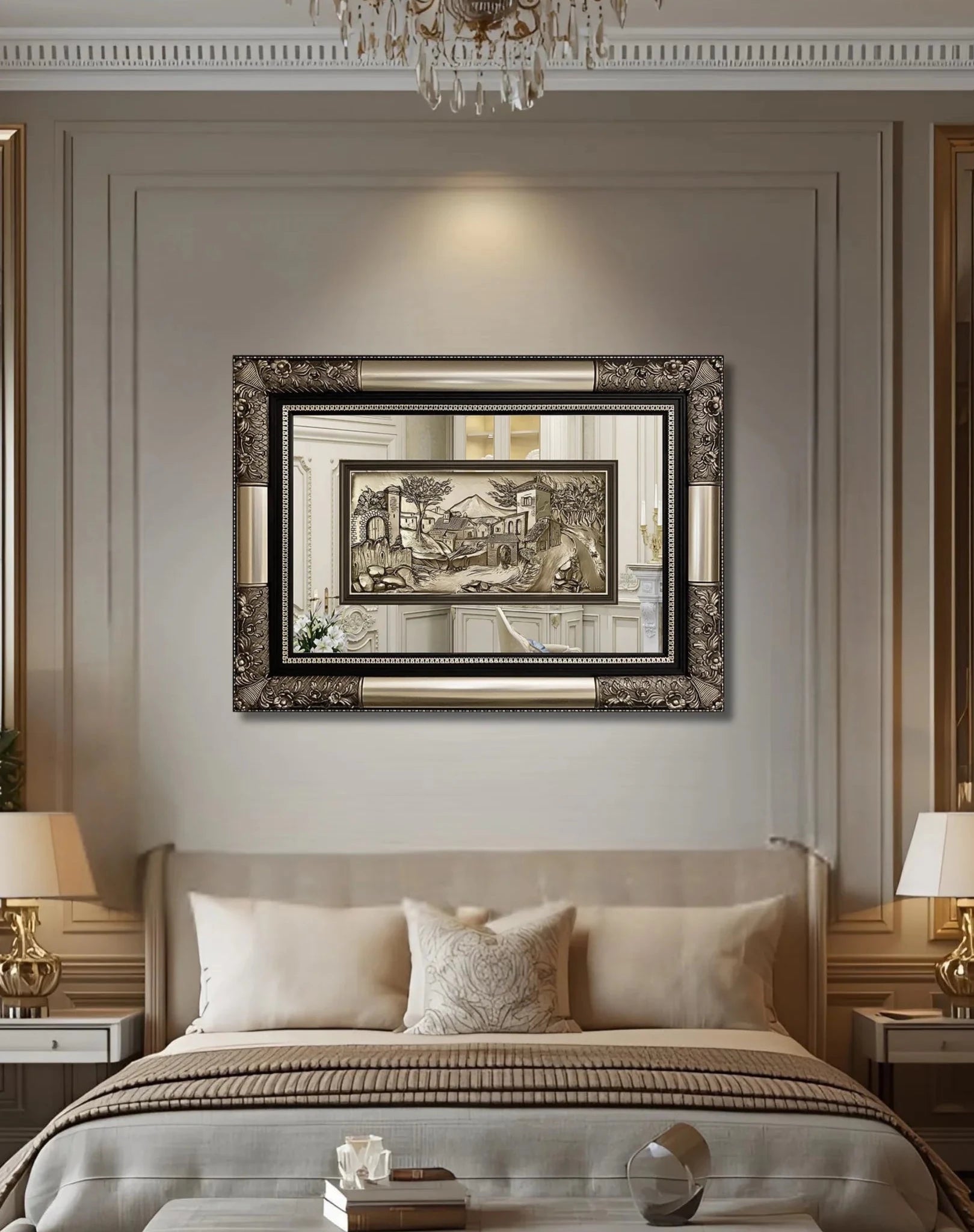 منظر طبيعي فاخر - قرية - فضي - Azizi Design - عزيزي ديزين