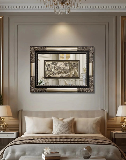 منظر طبيعي فاخر - قرية - فضي - Azizi Design - عزيزي ديزين