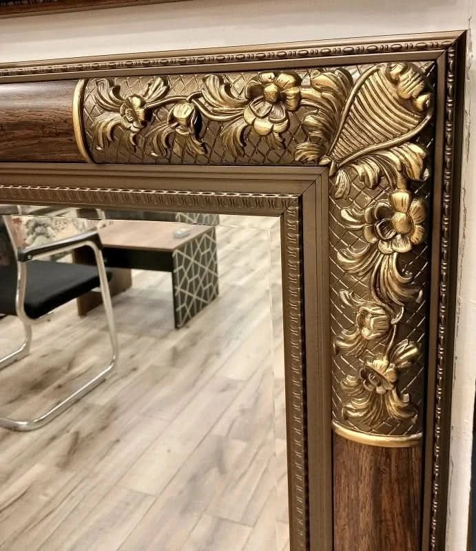 مراية كلاسيك مودرن - صغيرة - بني - Azizi Design - عزيزي ديزين