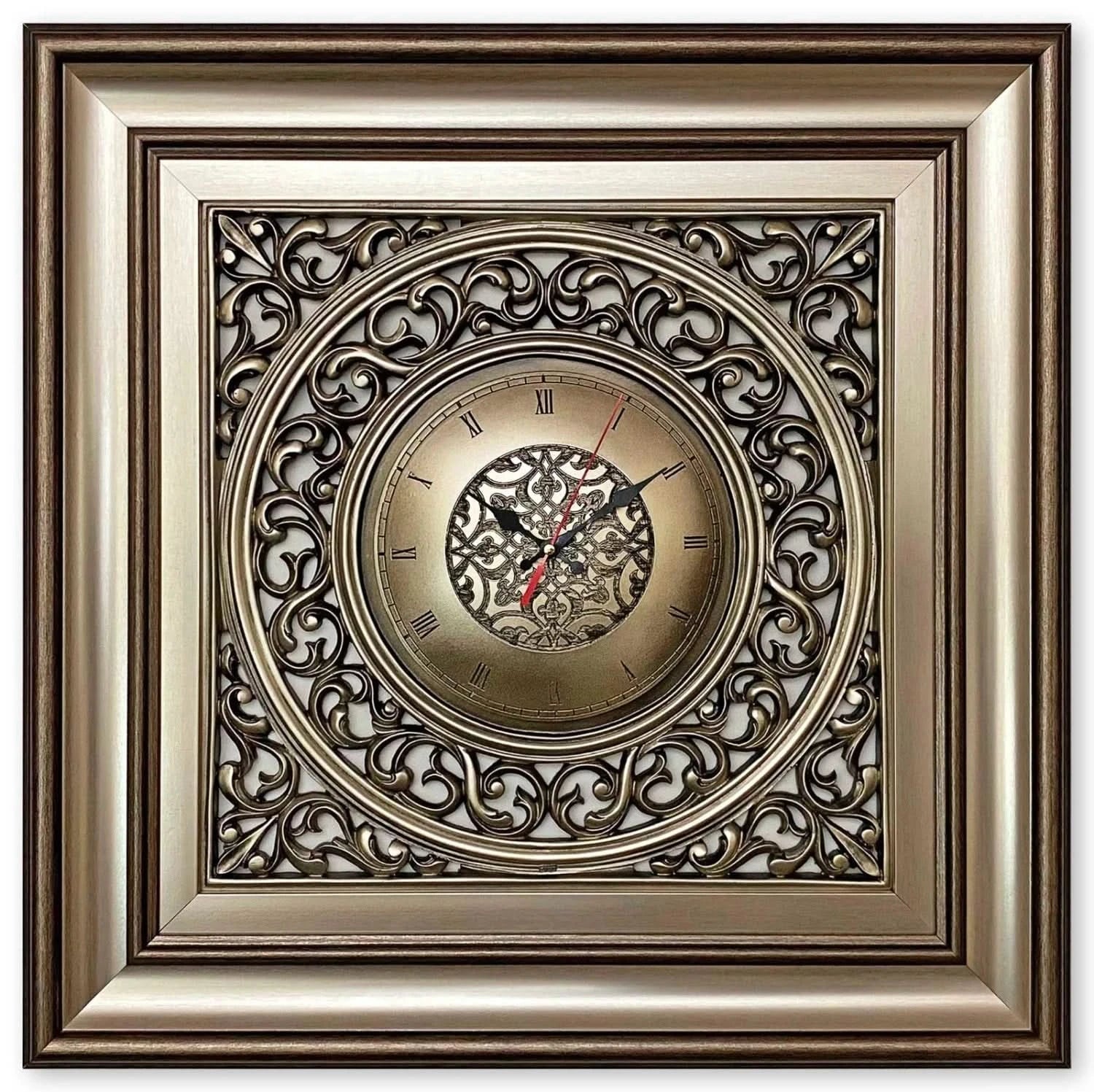 ساعة فاخرة - كبيرة - فضي - Azizi Design - عزيزي ديزين