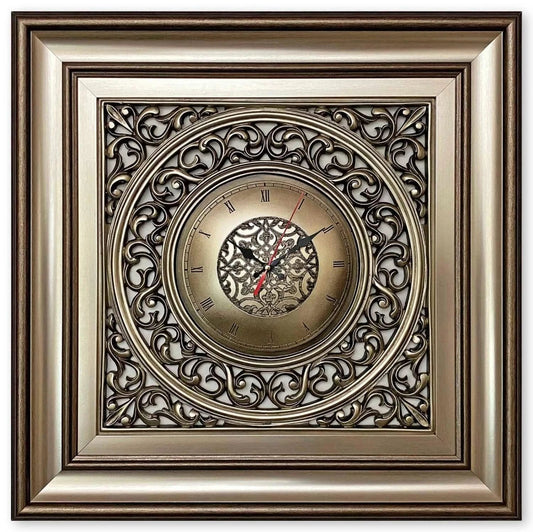 ساعة فاخرة - كبيرة - فضي - Azizi Design - عزيزي ديزين