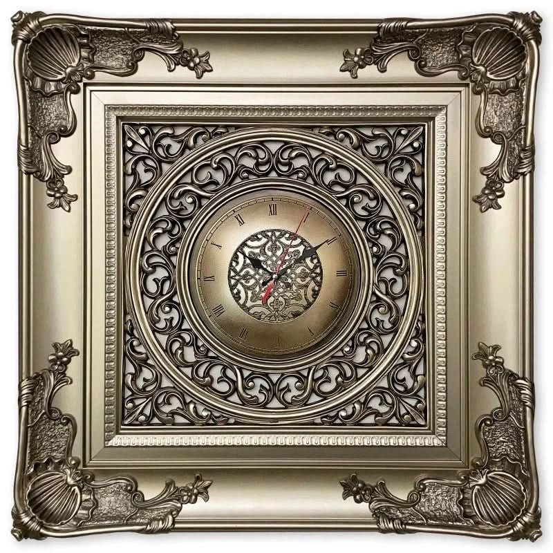 ساعة فاخرة - كبيرة - فضي - Azizi Design - عزيزي ديزين