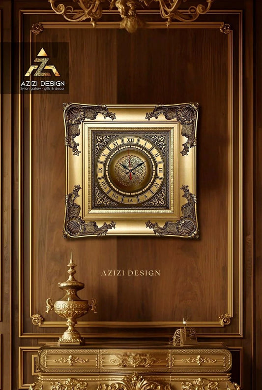 ساعة فاخرة - ذهبي - Azizi Design - عزيزي ديزين