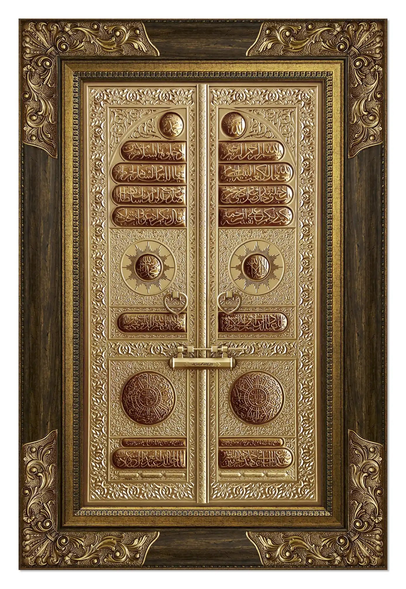 تابلوه باب الكعبة فريم حفر - Azizi Design - عزيزي ديزين