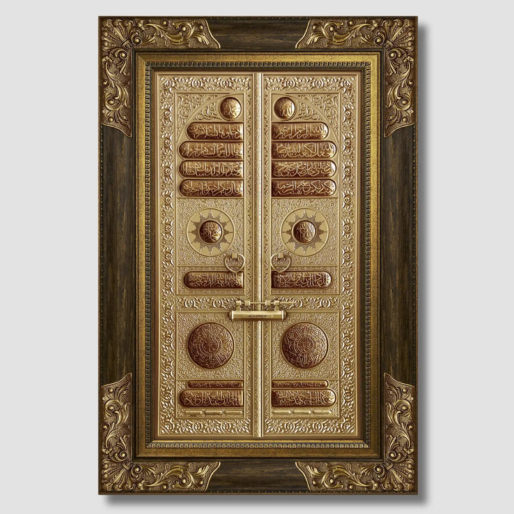 تابلوه باب الكعبة فريم حفر - Azizi Design - عزيزي ديزين