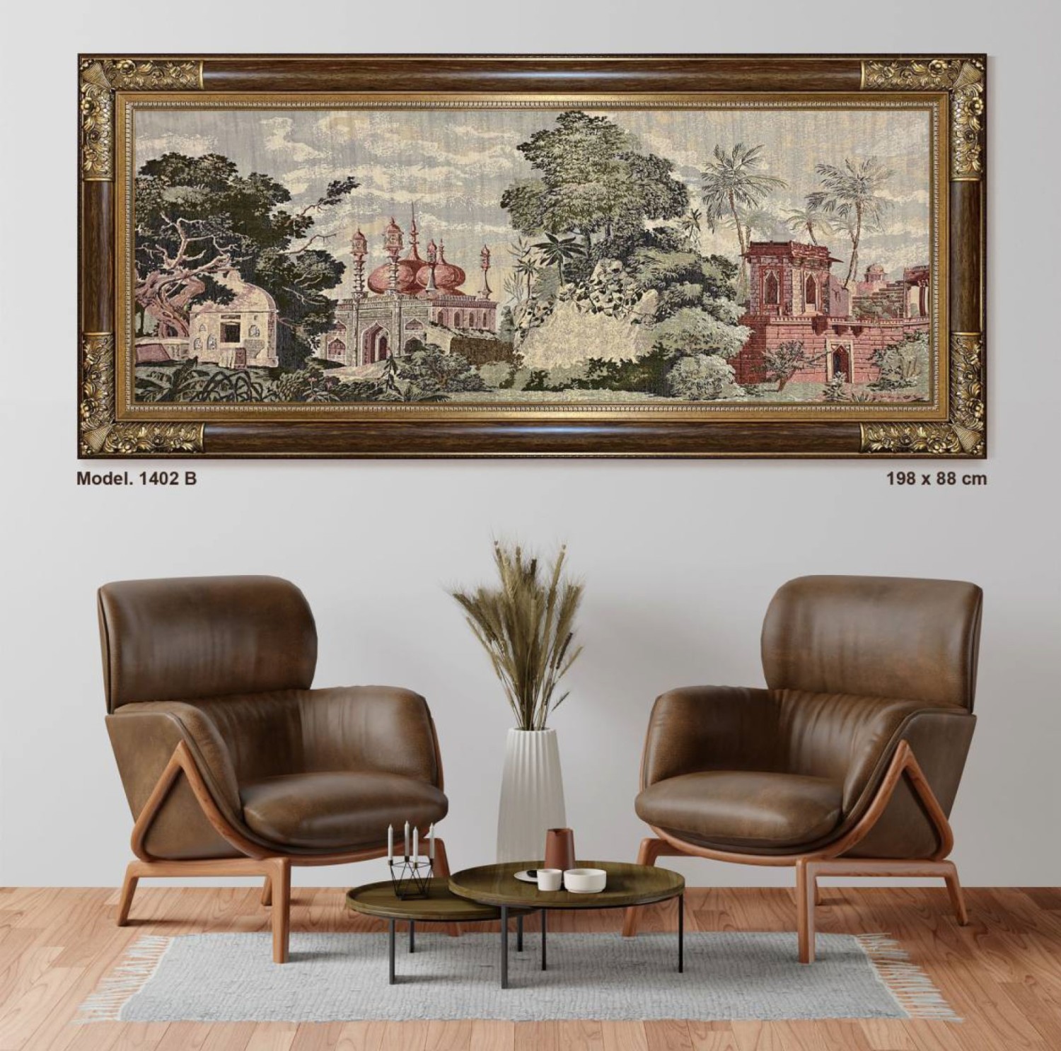 Classic  Goblin Fabric Tableau - Larg- Brown