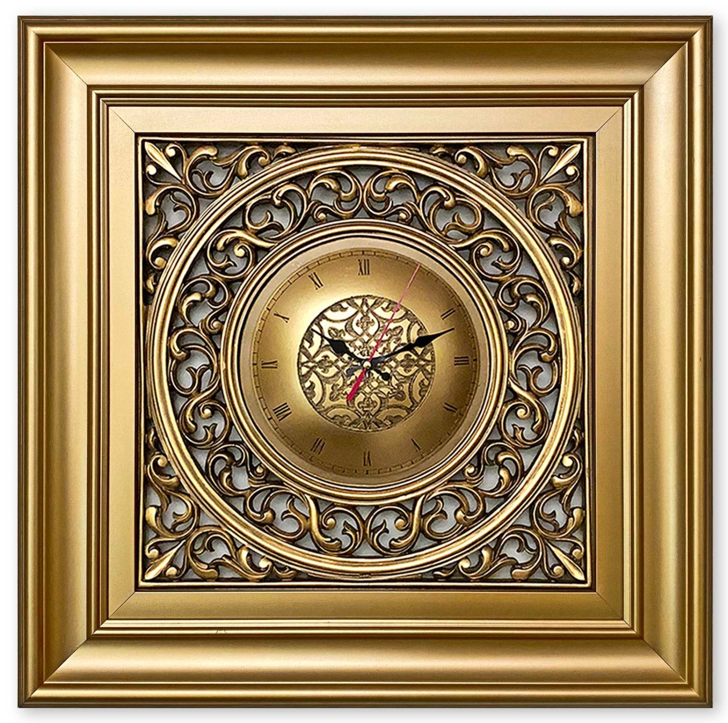 Luxury Wall Clock simple frame - Big - Gold