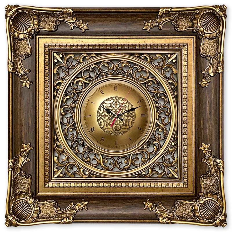 Luxury Wall Clock - Big - Brown
