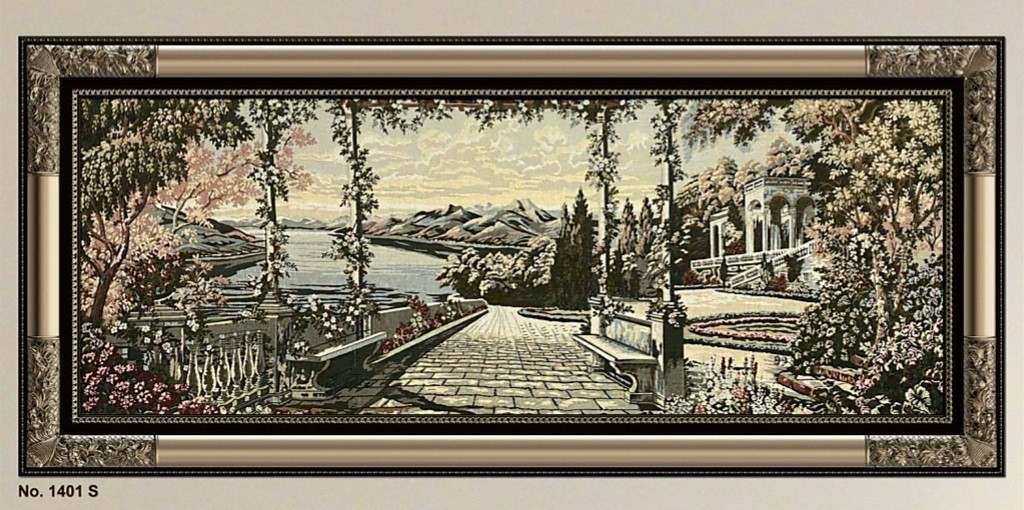 Classic  Goblin Fabric Tableau - Larg- Silver