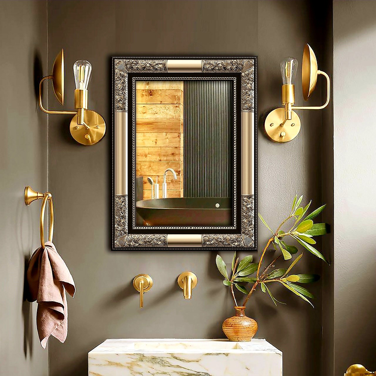 Modern Classic Mirror - small - Silver