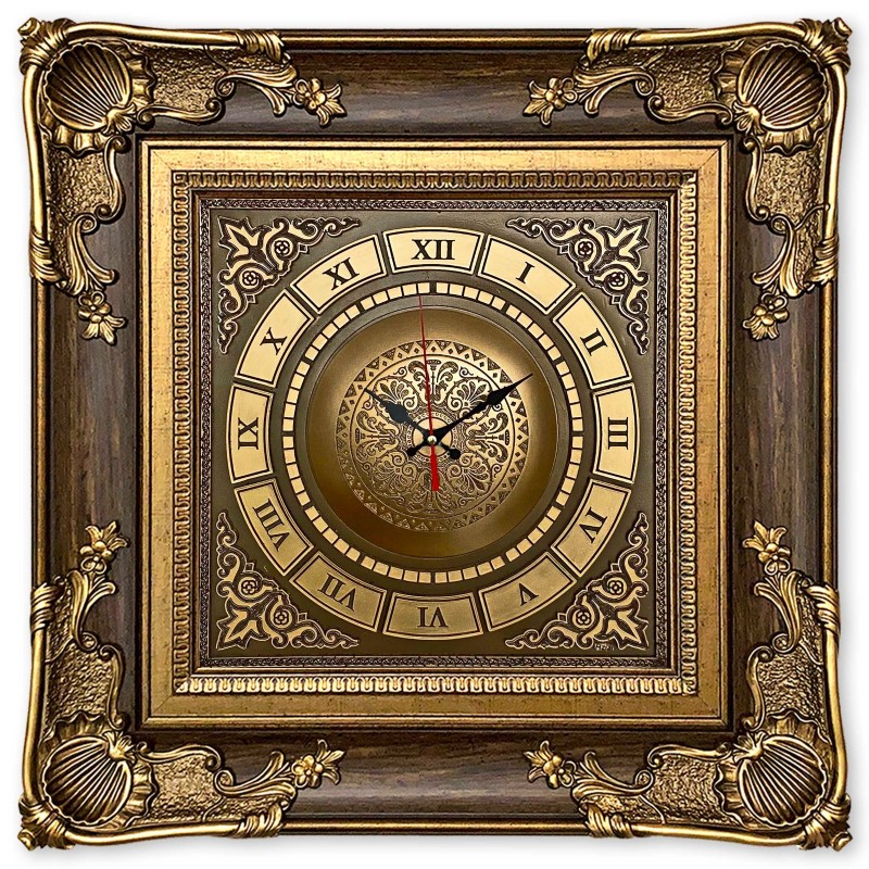 Luxury Wall Clock - Brown