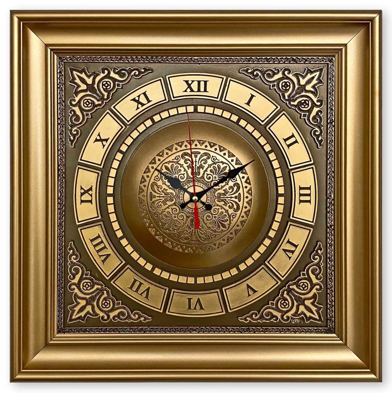 Luxury Wall Clock simple frame - Small - Gold